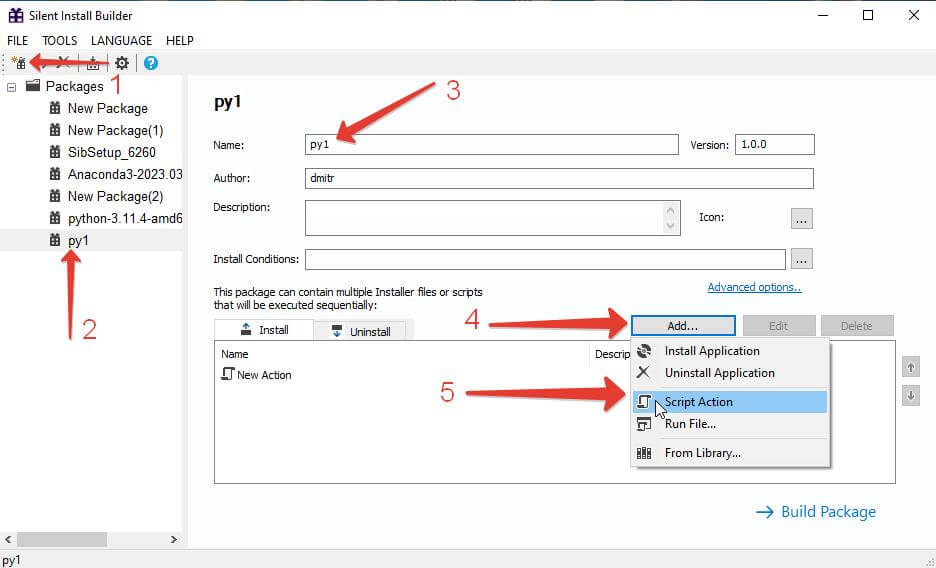 Creating an msi to install python via GPO.